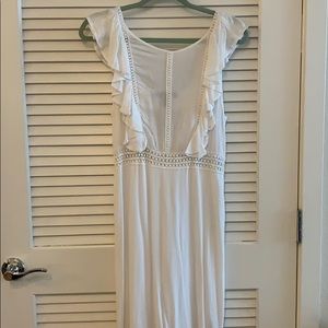 ✨Cute long white maxi dress